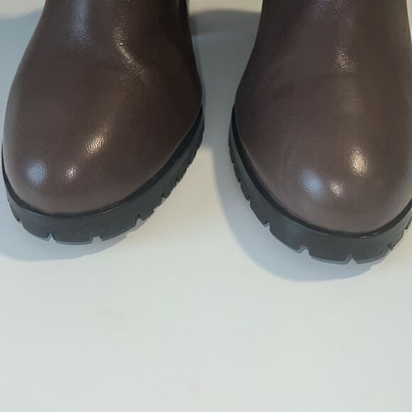 Coach Odell Brown Leather Pull On Heel Boots Size 11 - Picture 9 of 12